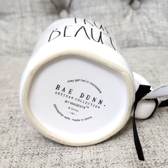 NEW☆Rae Dunn "True Beauty" Artisan Collection Mug, Beauty and the Beast ceramic - Picture 3 of 6